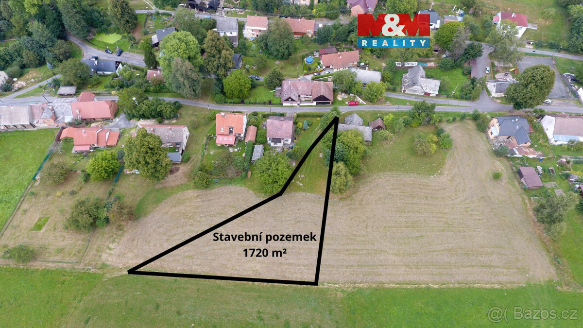 Prodej pozemku k bydlení, 1720 m², Česká Třebová