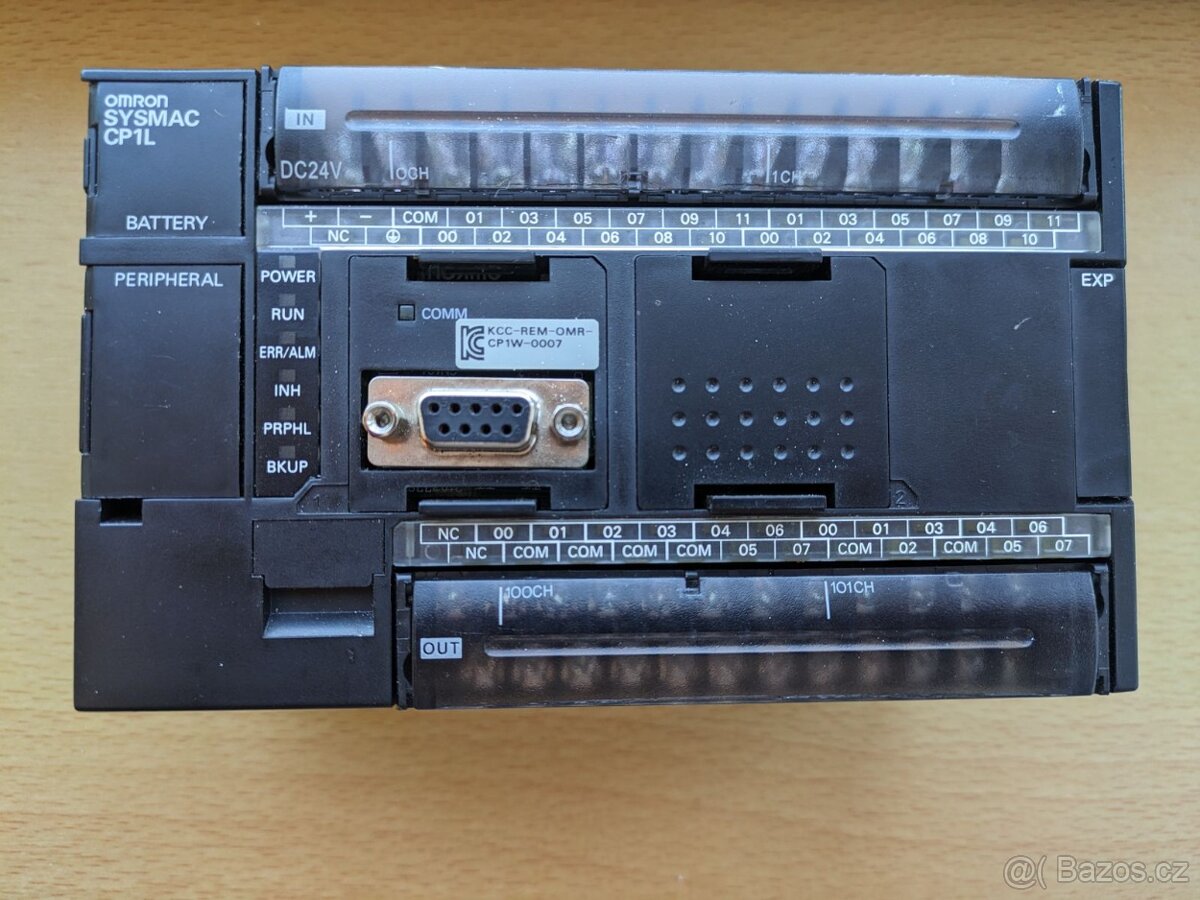 PLC Omron SYSMAC CP1L-M40DT1-D + modul RS232 (CP1W-0007)