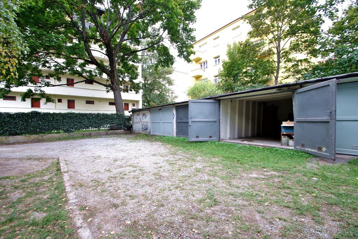 Garáž 20 m² Brno-Štýřice roh ul. Renneská a Polní