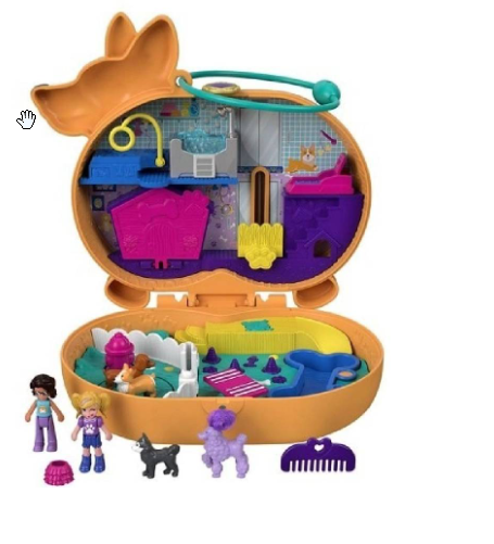 hrací kabelka ve tvaru pejska - Mattel Polly Pocket
