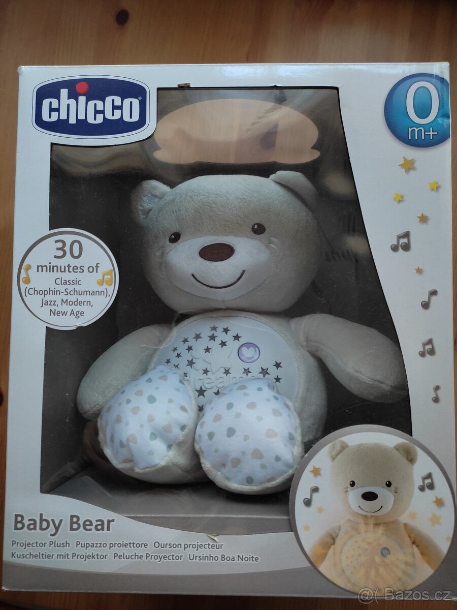 Prodám nový Chicco medvídek s projektorem a melodií