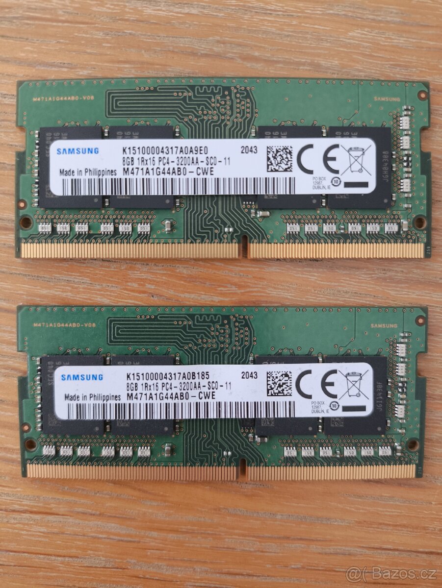 2x 8GB DDR4 SO-DIMM