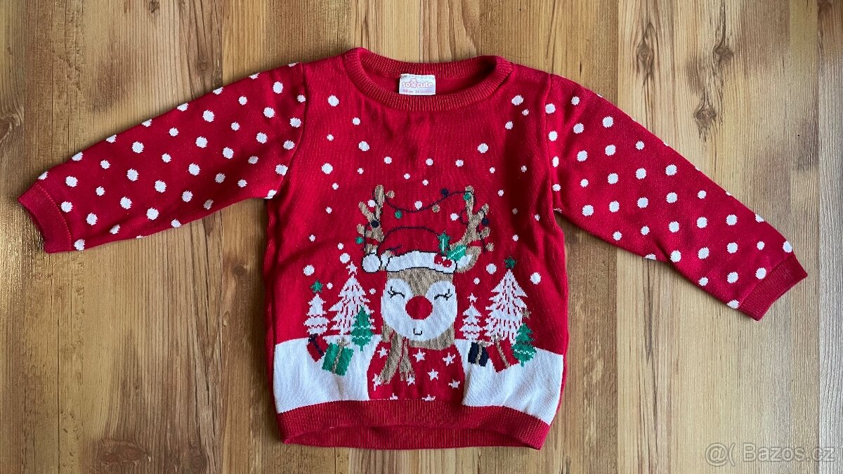 Vánoční svetřík ve vel. 98