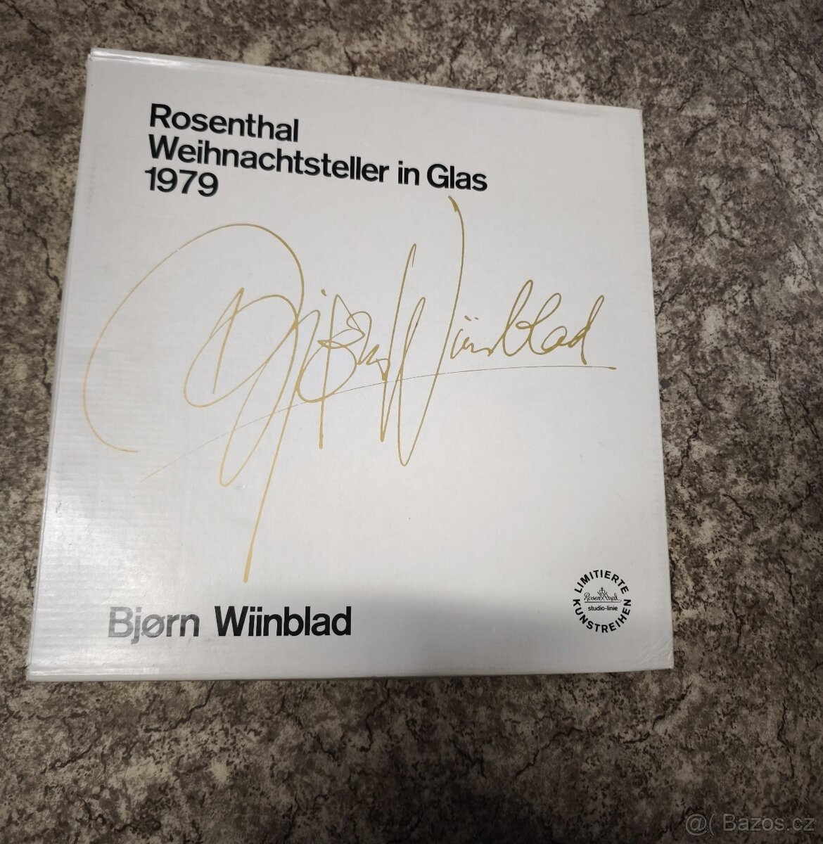 Skleněný Talíř Rosenthal ve skle 1979 certifikát