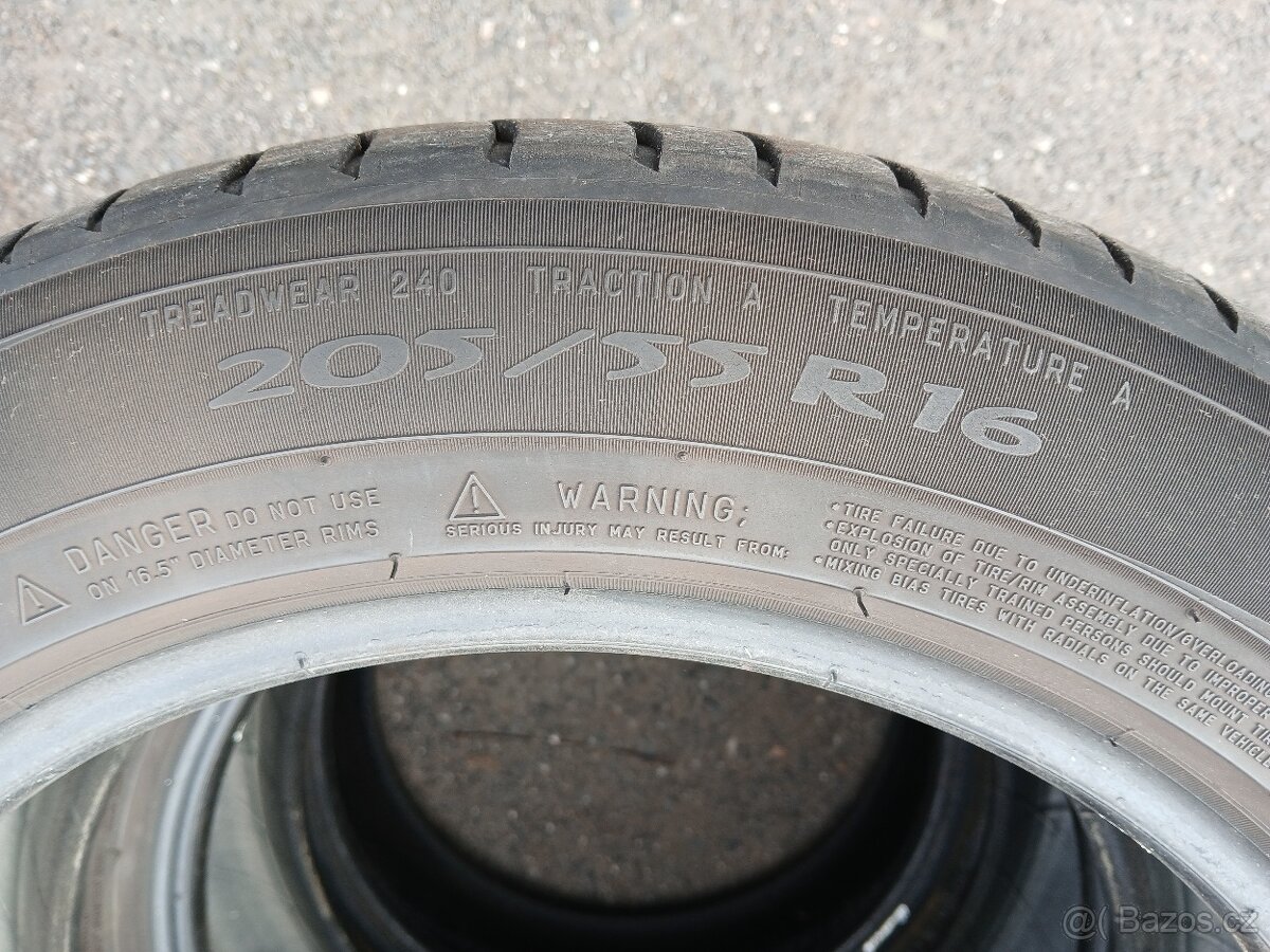 2ks letní pneu 205/55 r16