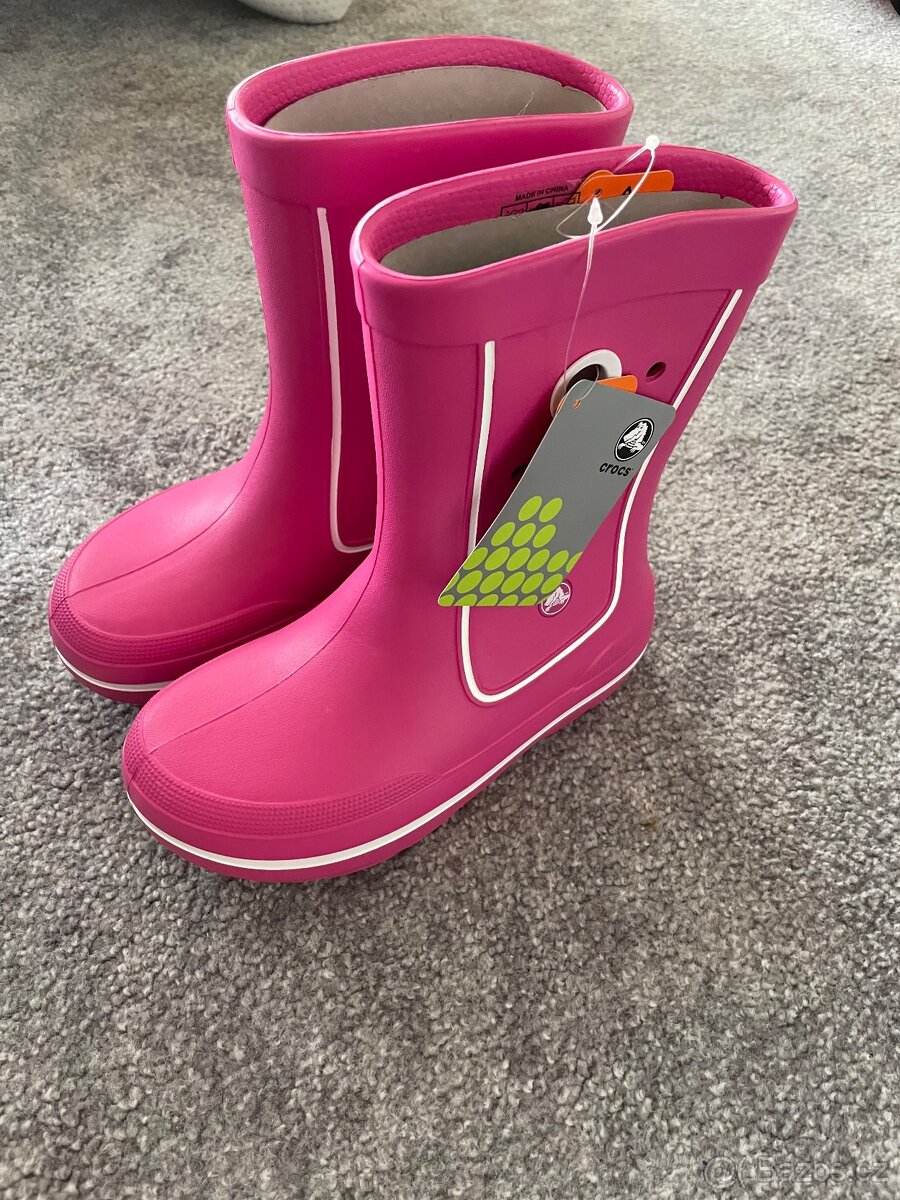 Crocs holinky Jaunt růžové J3