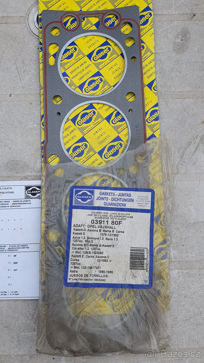 Těsnění pod hlavu válce Opel 03911 80F