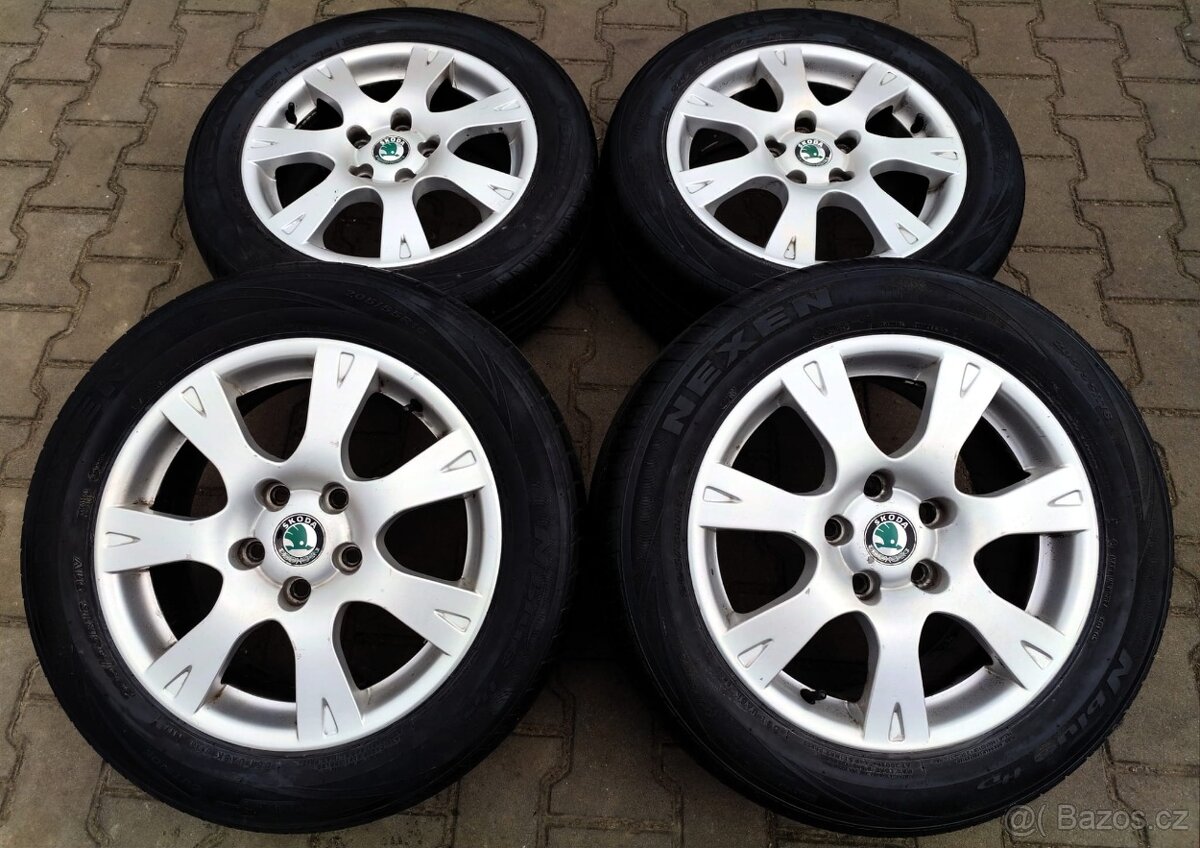 Alu kola originál Škoda Octavia II 5x112 R16 Sirius