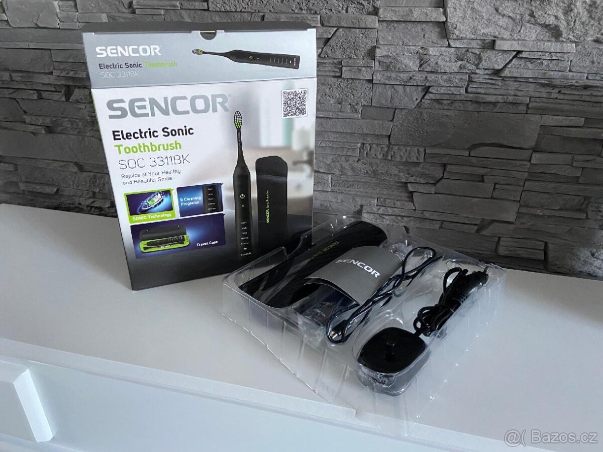 Elektrický sonický zubní kartáček SENCOR SOC 3311BK