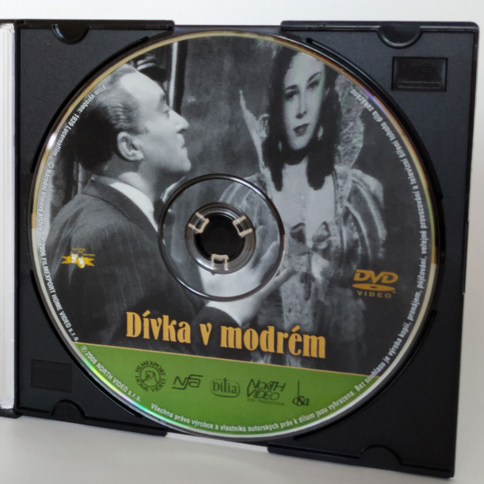 DVD Dívka v modrém, 1939, TOP stav