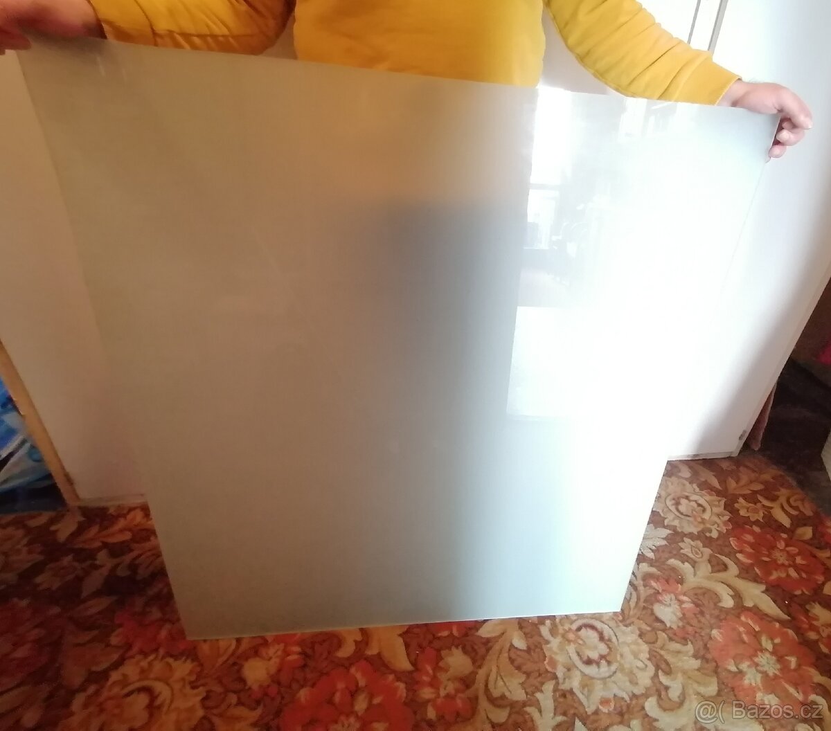 Mléčné sklo na zasklení balkonu /lodžie 2ks