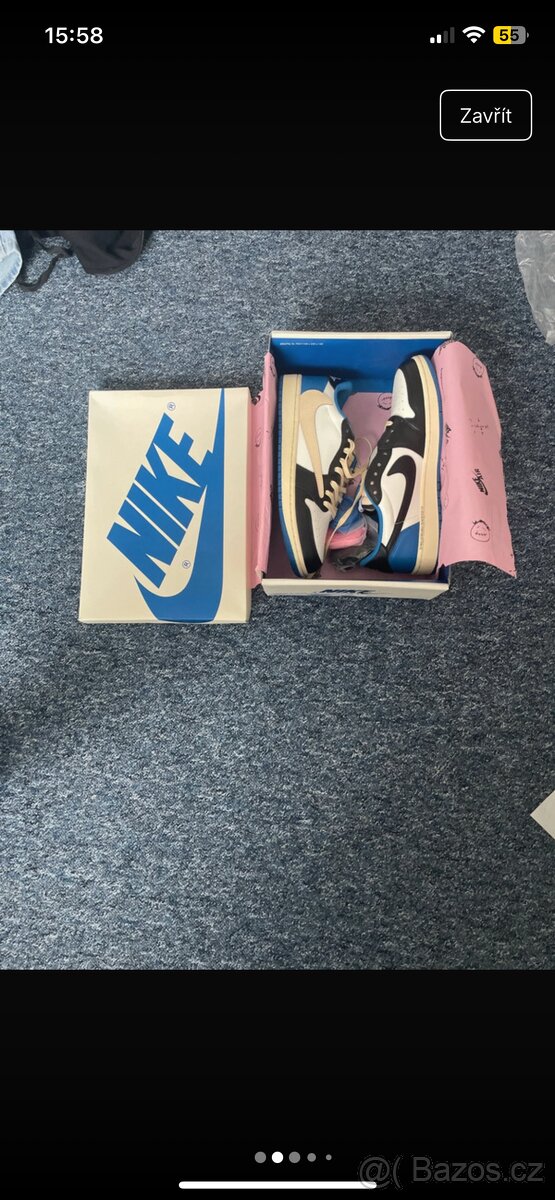 Boty air Jordan1 x Travis Scott