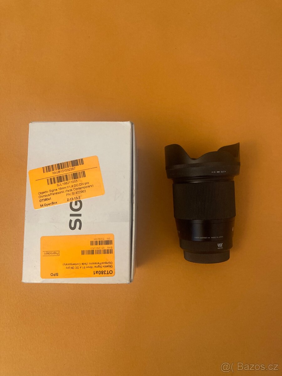 Sigma 16mm f1,4 pro micro 4/3