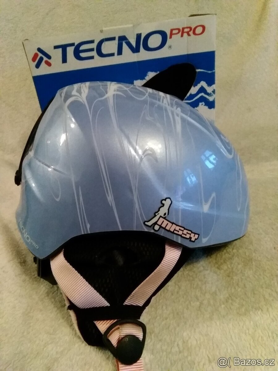 Lyžařská helma Missy Tecno modro bílé cákance