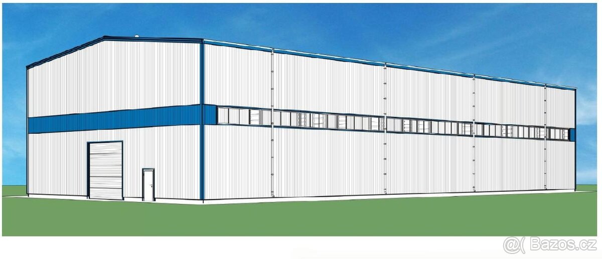 Hala - ocelová - zateplená - 20m x 50m