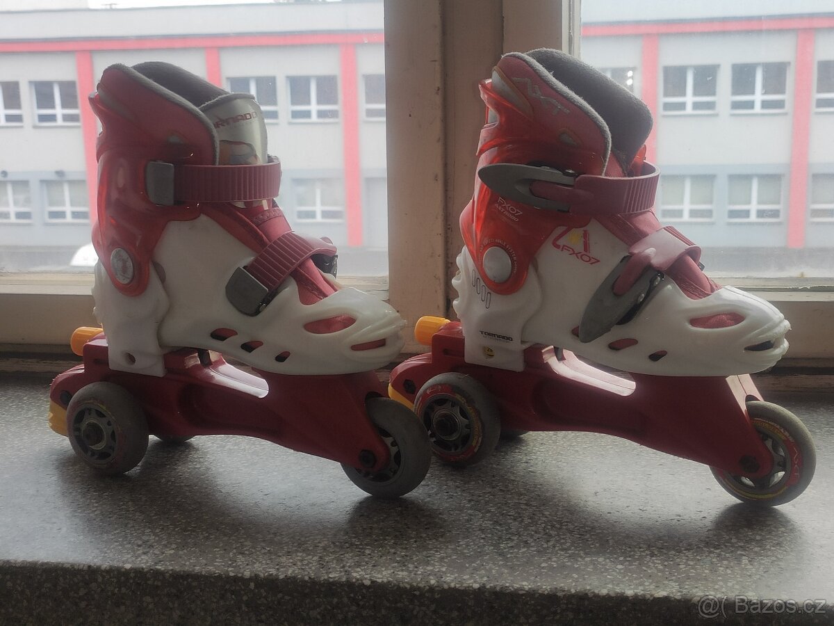 Dívčí rostoucí inline brusle