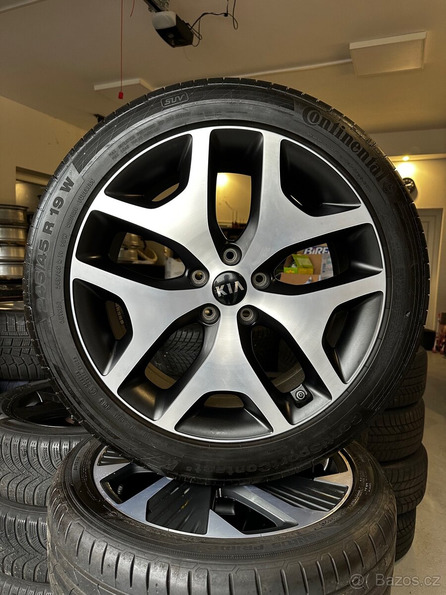 Alu kola 5x114.3 r19 s letnim pneu