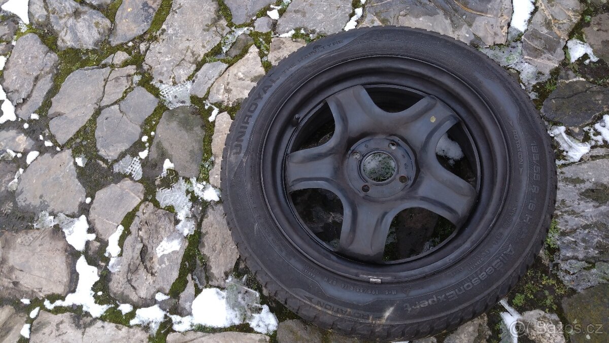 zimní 195 55 16 + DISKY 16 4X100 RENAULT DACIA