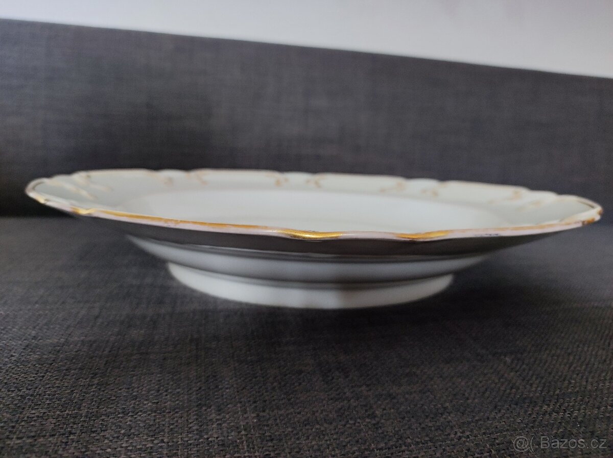 Velký porcelánový talíř Lippert & Haas, Schlaggenwald