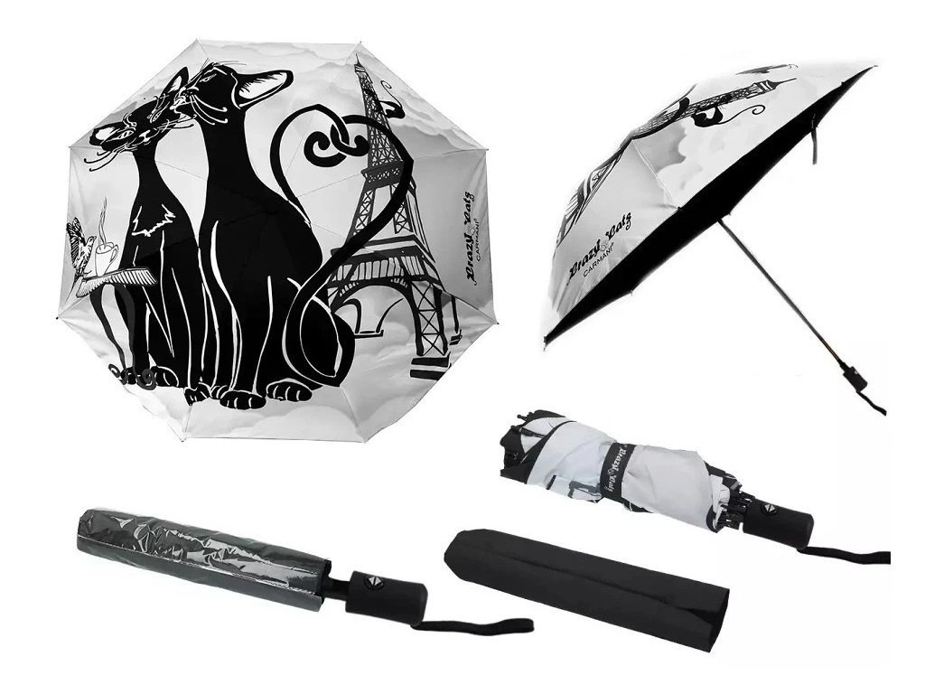 Skládací deštník Crazy Cats