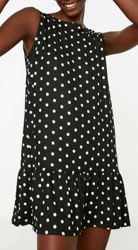 Puntíkované šaty, vel. L