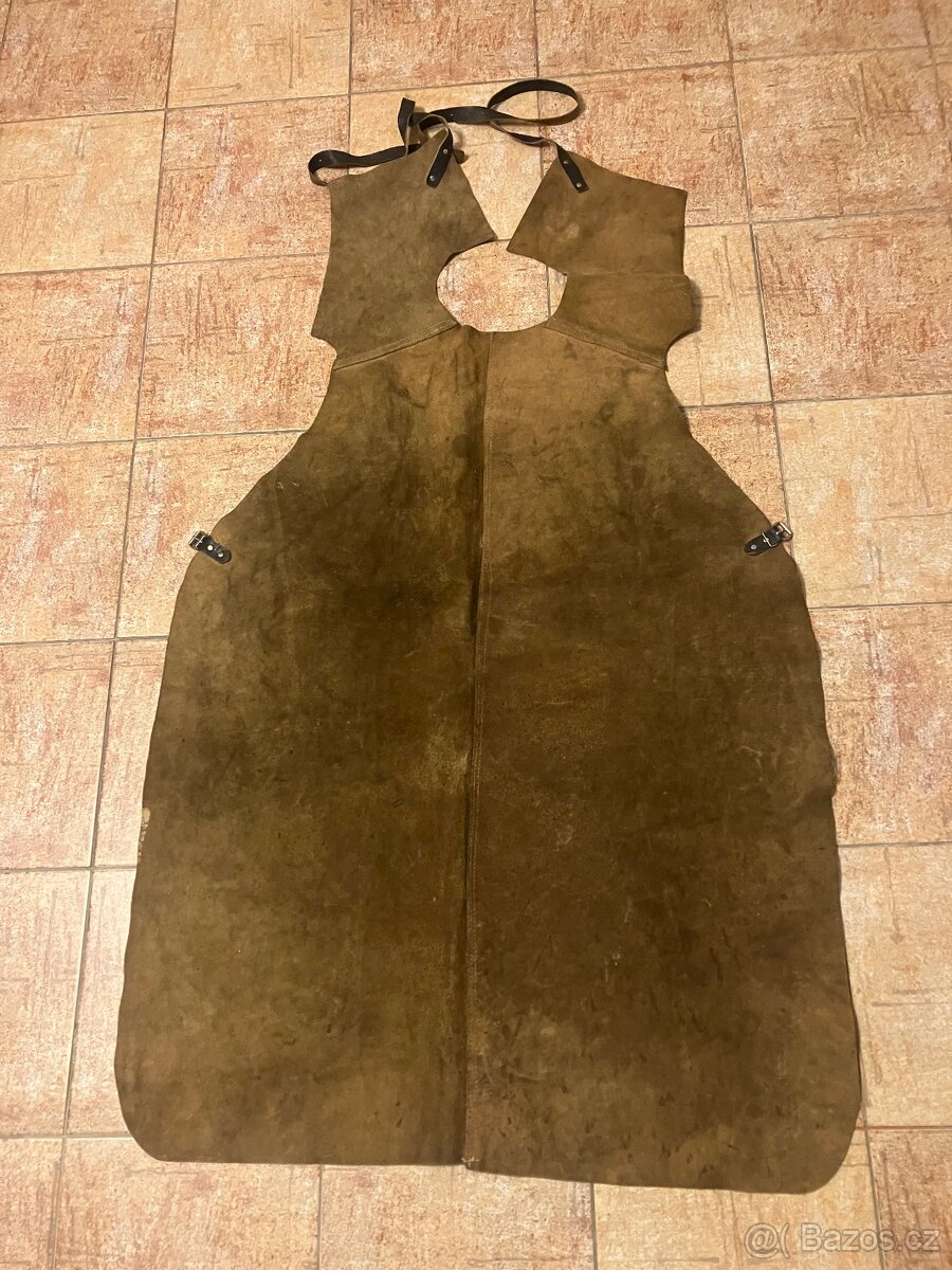 Kožená pracovní zástěra