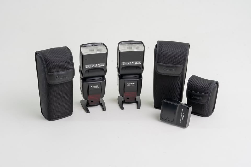 Sada blesků 2xCANON SPEEDLITE 580 EX II + TRANSMITER ST-E2