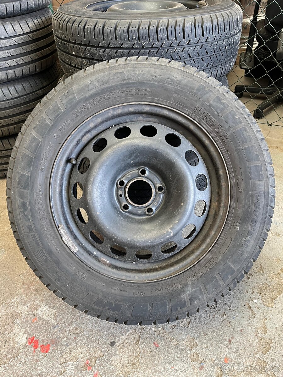 Sada kol 7Jx16 5x108 ET16 s pneu 215 65 R16C