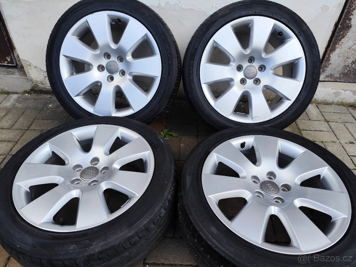 ALU 5x112 r18 AUDI + LETNÍ PNEU