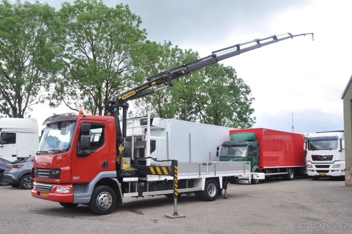 DAF LF 45 160 - 4x2 – Valník + HR-Palfinger PK 12002 – EEV
