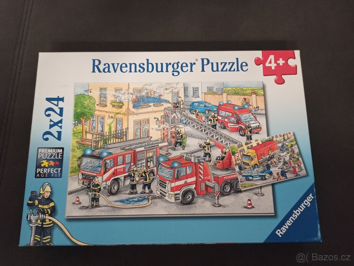 Ravensburger puzzle, motiv hasiči