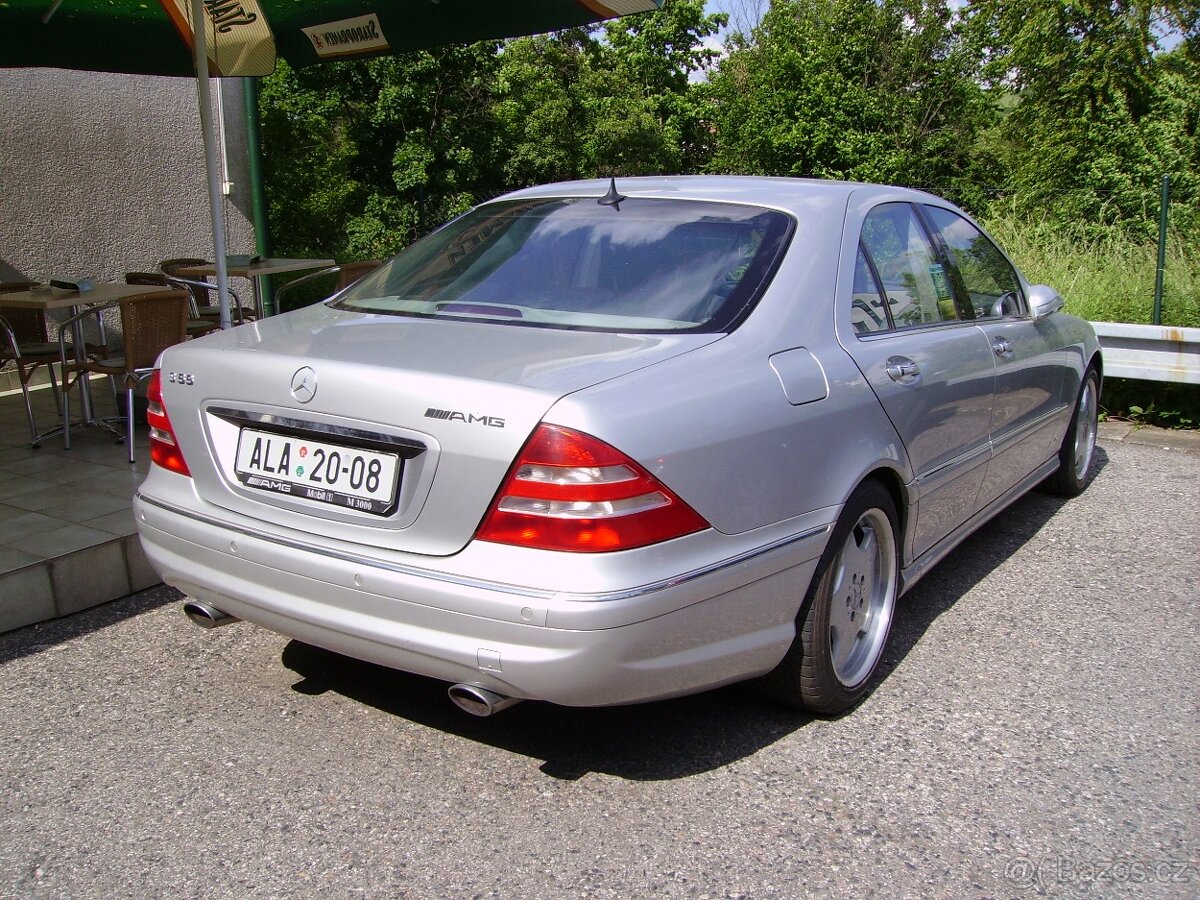 MERCEDES BENZ W220 orig. S 55 AMG, koupeno nové v ČR