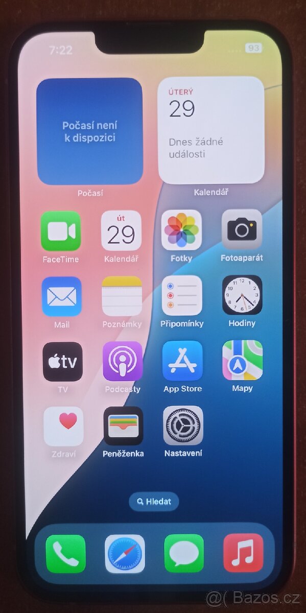 Mobilní telefon iPhone 13, 256GB, PĚKNÝ