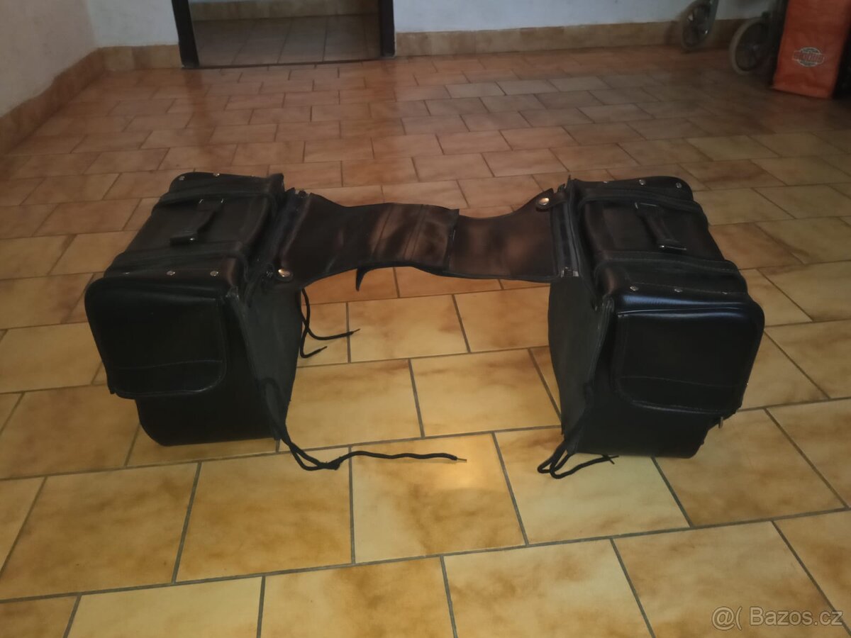 Kožené brašny na choppera