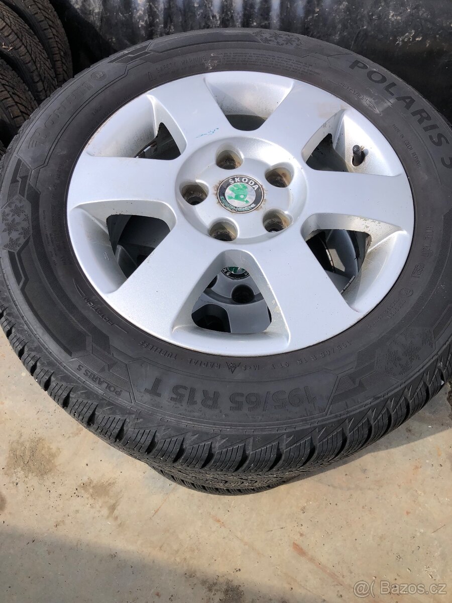 ZIMNÍ KOLA 5x112 R15 195/65 R15 ŠKODA OCTAVIA 2 , VW CADDY