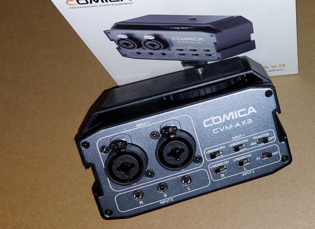Comica Audio AX3 XLR/6,35mm/3,5mm mixer pro DSLR