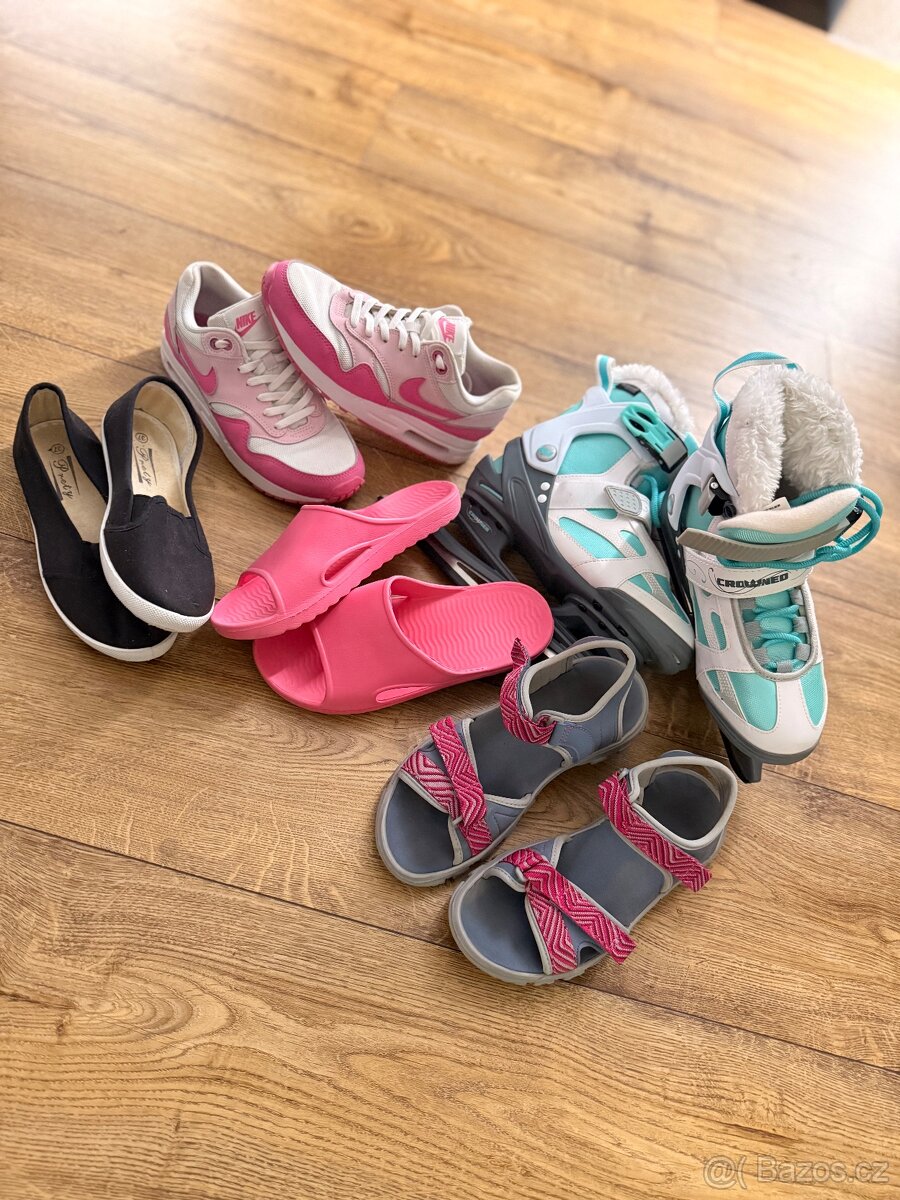 LEDNÍ BRUSLE + LETNÍ OBUV