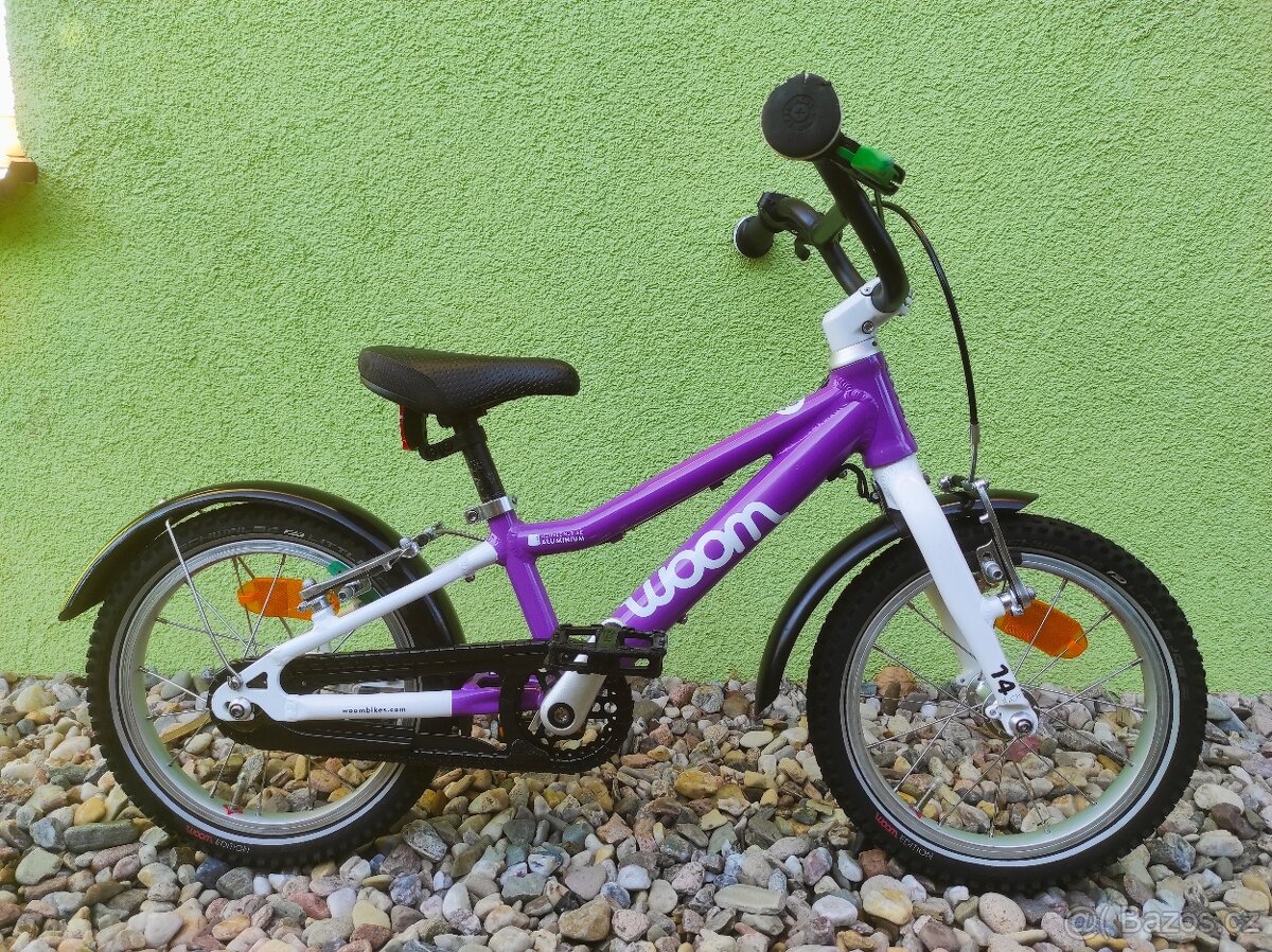 Značkové dětské kolo WOOM 14" (2)