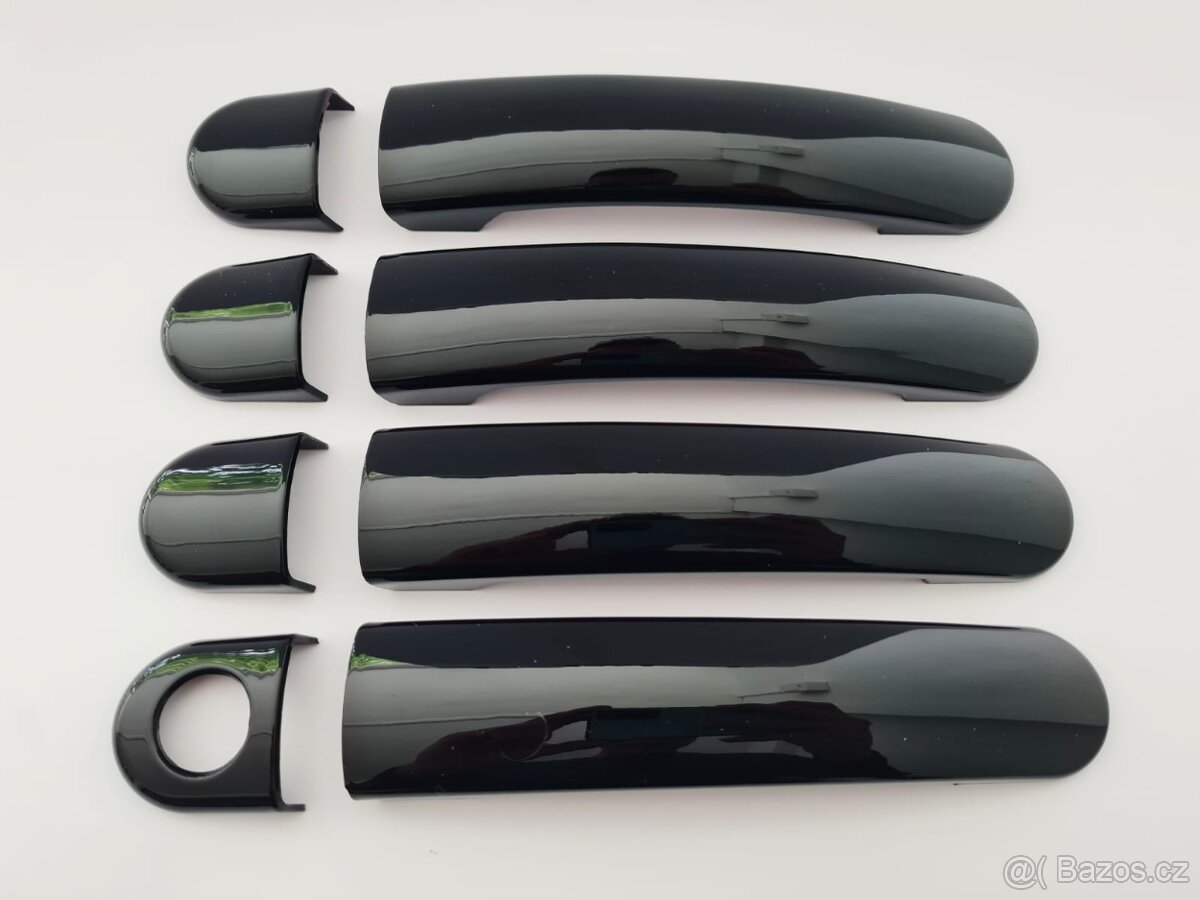 ČIERNE a KARBONOVE kľučky krytky klučiek dveri