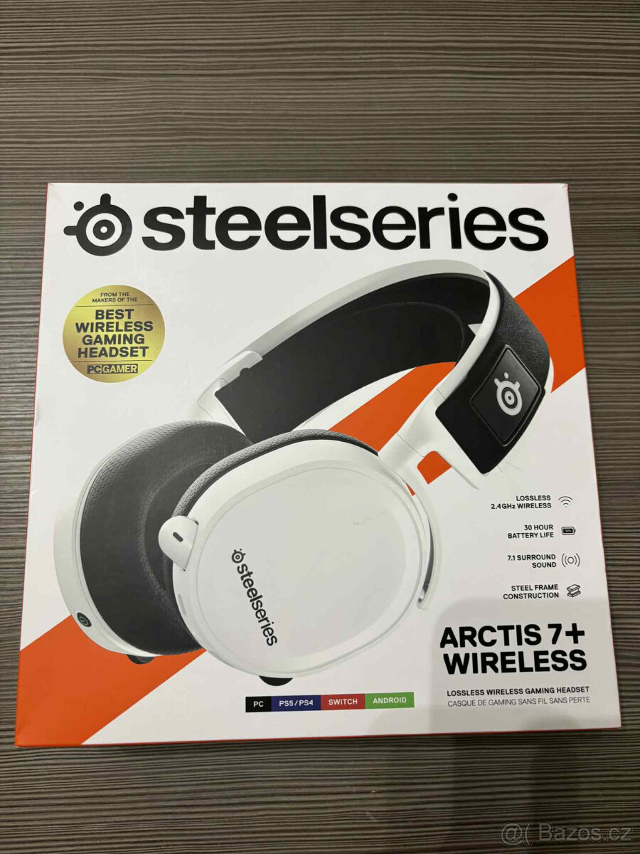 Sluchátka SteelSeries Arctis Nova 7+ White