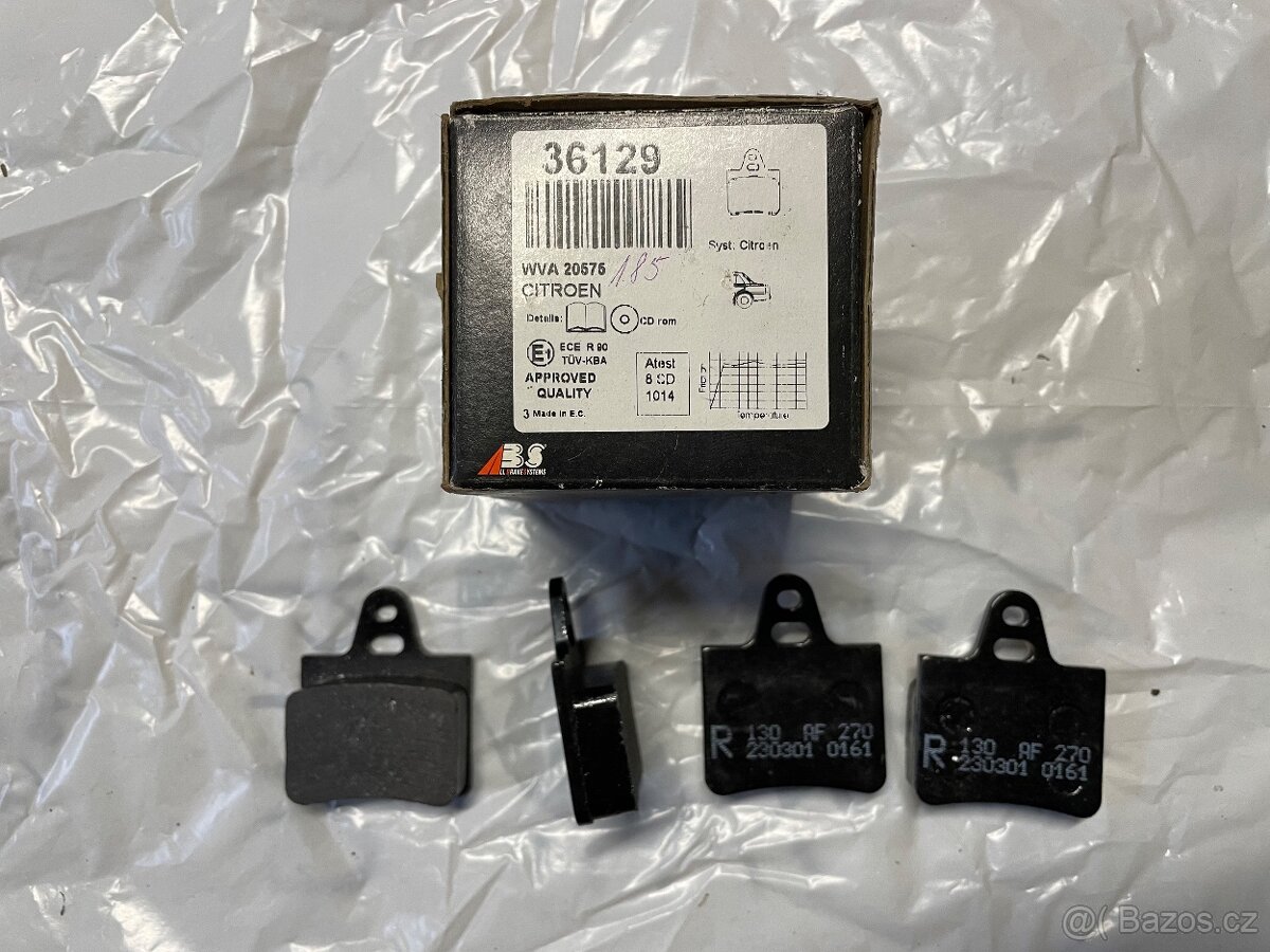 Sada brzdových destiček A.B.S. 36129 Citroen