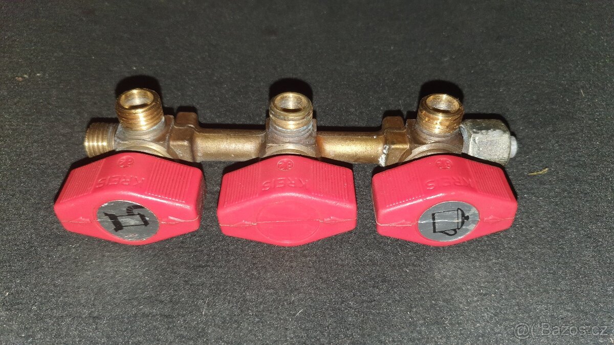Plynový 3cestný ventil