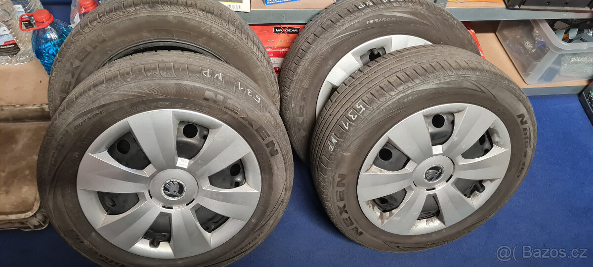 Škoda kola 15" + pneu 185/60R15