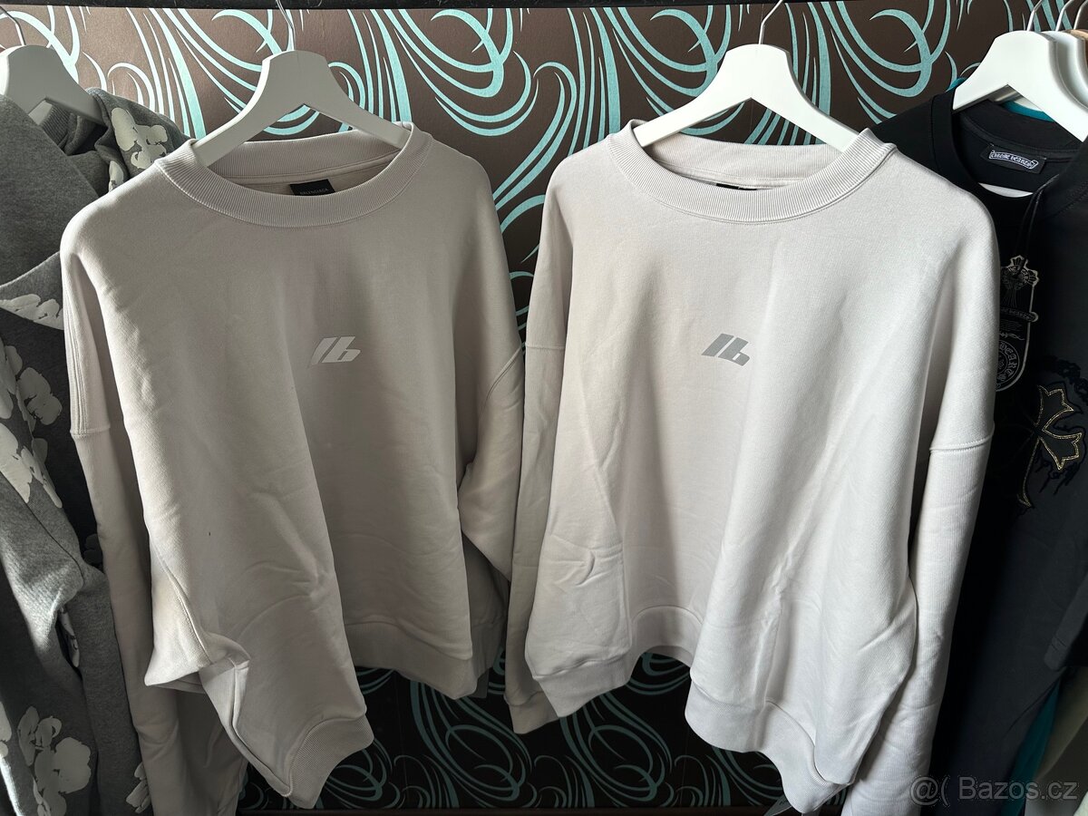 Balenciaga crewneck s reflexními prvky vel L