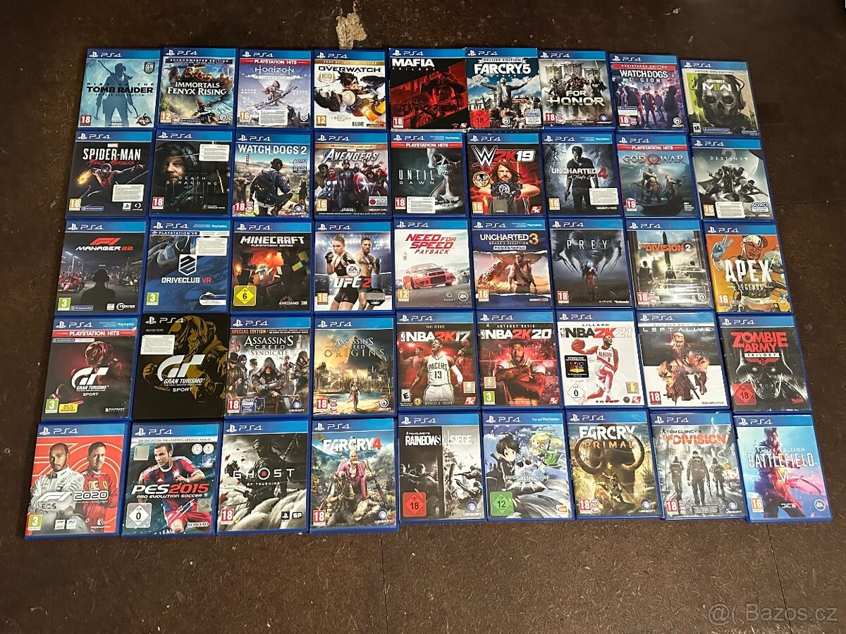 Hry na PS4/PS5 - Ceny v popisku