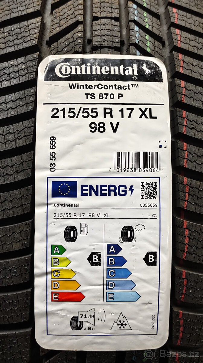 Continental WinterContact TS 870 P 215/55 R17 98V