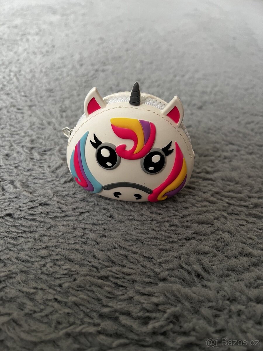 Gumová unicorn peněženka