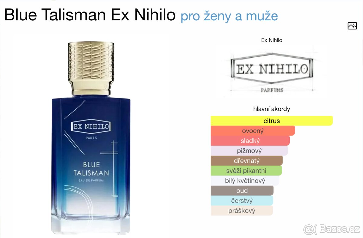Ex Nihilo – Blue Talisman (tester, 100 ml, 98 %)