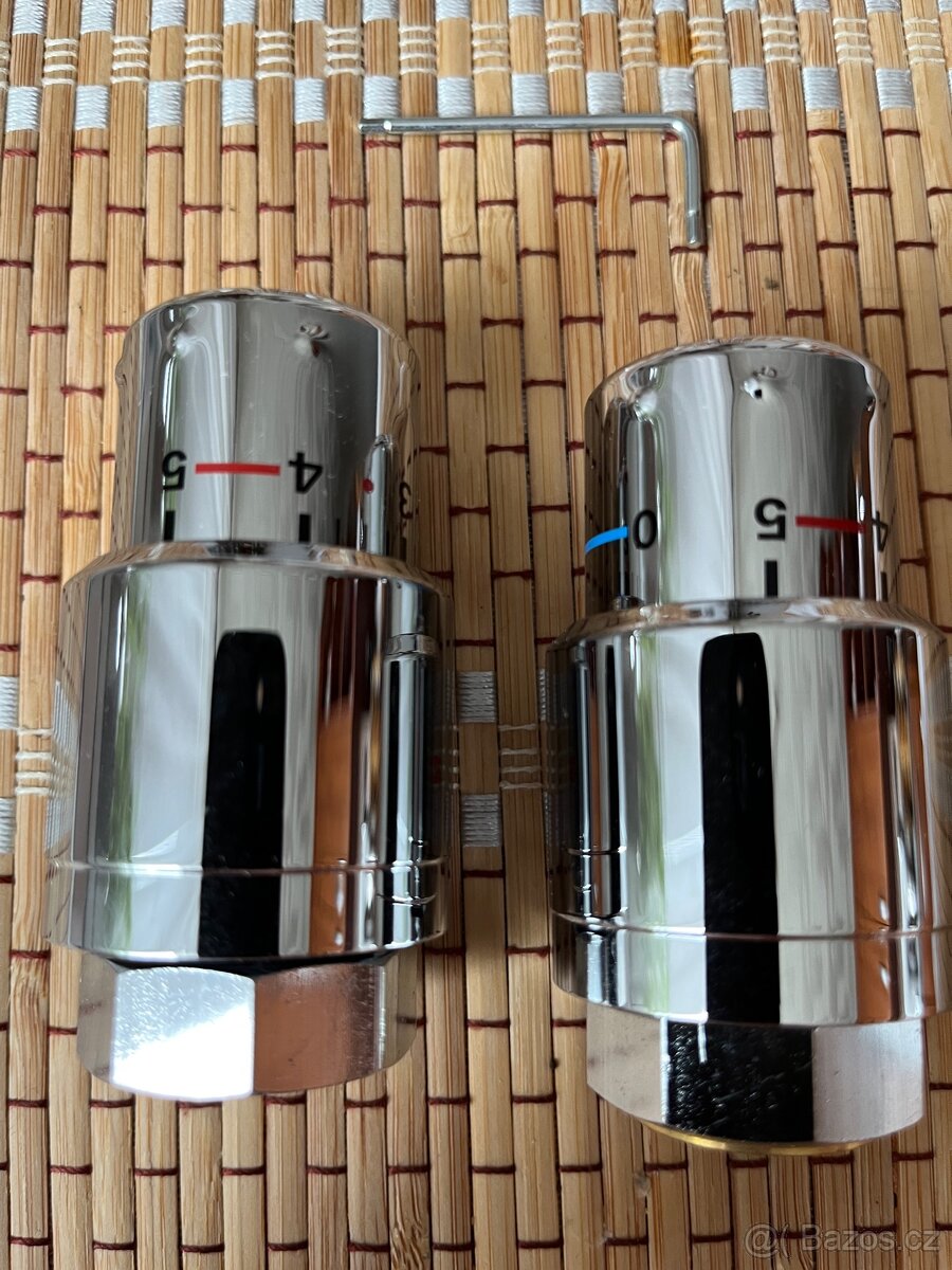 Termostatické hlavice Zehnder chrom