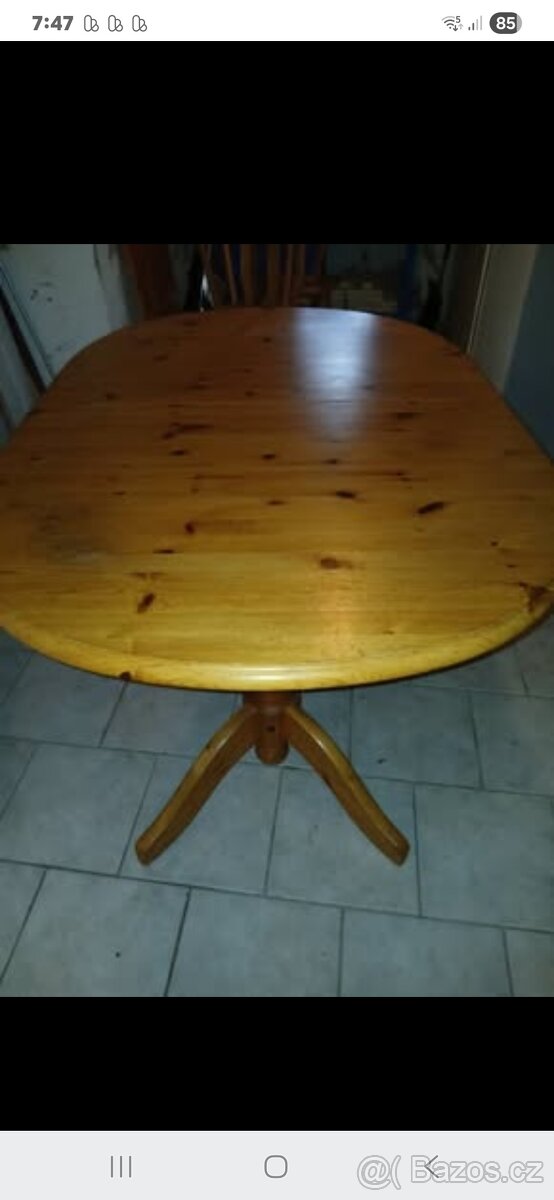 Velky masiv rozkládací Stůl